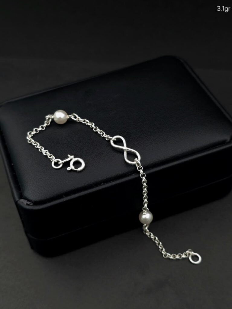 Pulsera Infinito Perla
